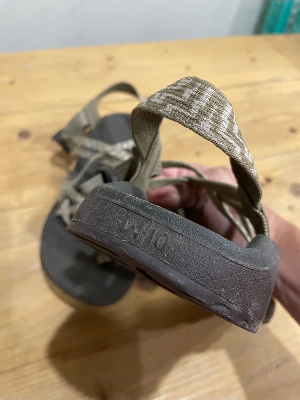 Chaco Women's Strappy Sandals in Beige and Black